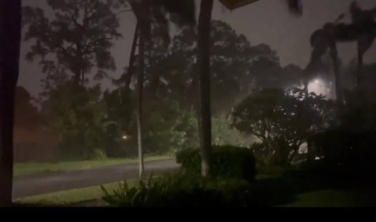 El estado de Florida sin energía por el paso del huracán Milton. // Captura de pantalla.