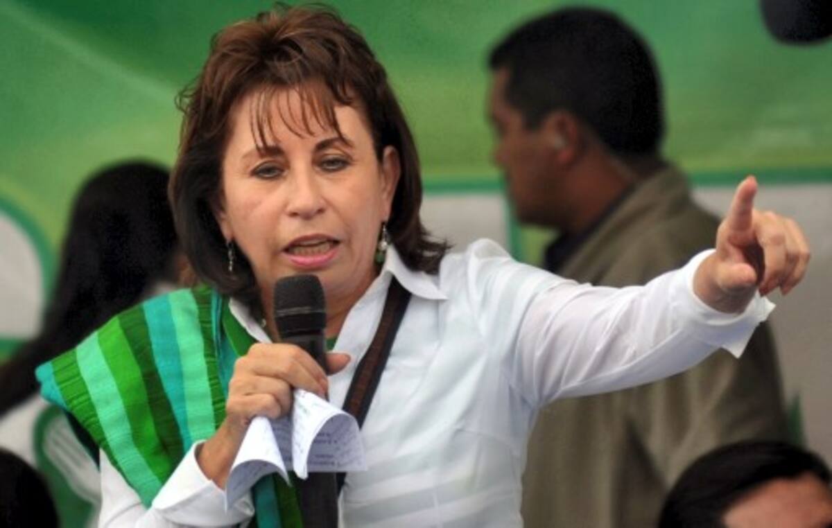 Sandra Torres. AFP JOHAN ORDÓNEZ