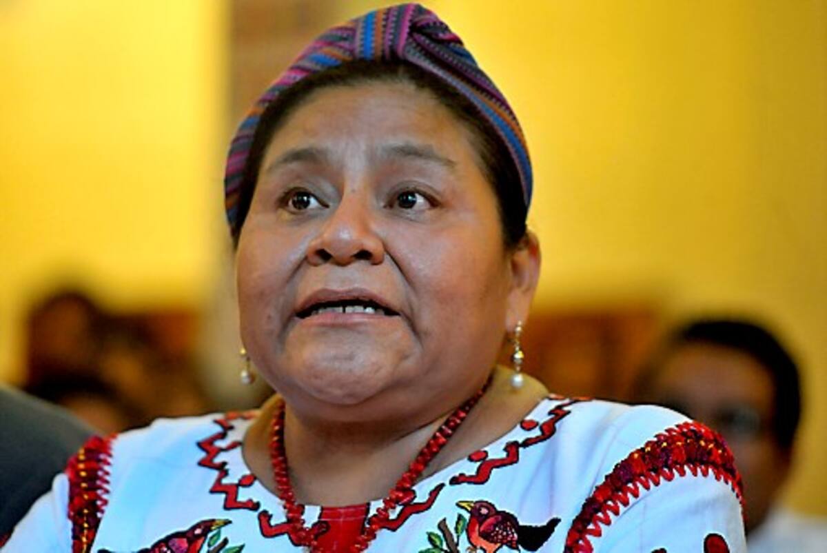 Rigoberta Menchú. AFP JOHAN ORDOÑEZ