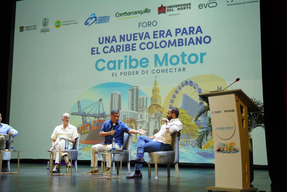 El gobernador del Atlántico, Eduardo Verano; el alcalde de Cartagena, Dumek Turbay Paz; y el gobernador de Córdoba, Erasmo Zuleta, hicieron un llamado a la región Caribe. // Foto: Cortesía - Alcaldía de Cartagena.