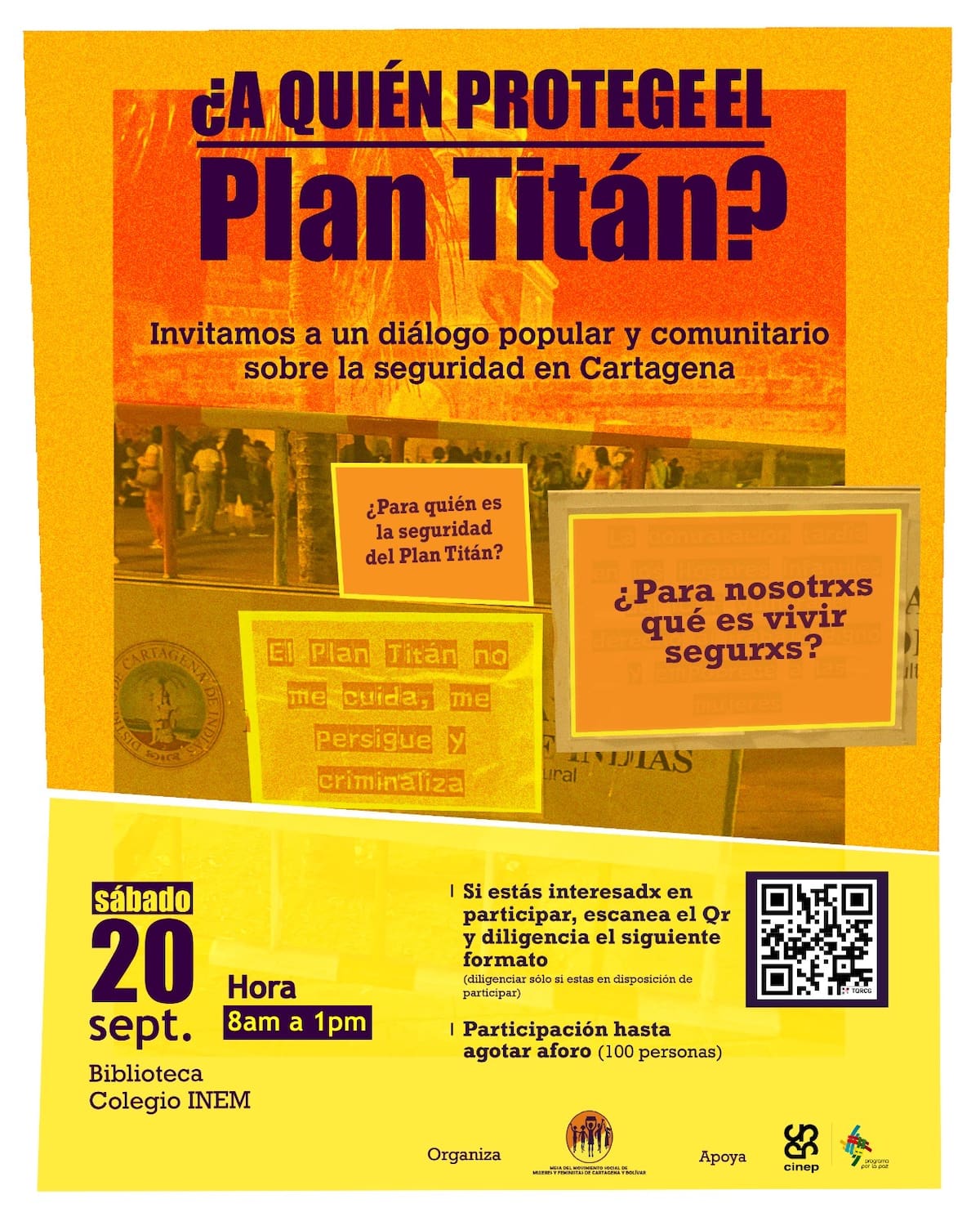 Foro "¿A quién protege el Plan Titán?" // Cortesía