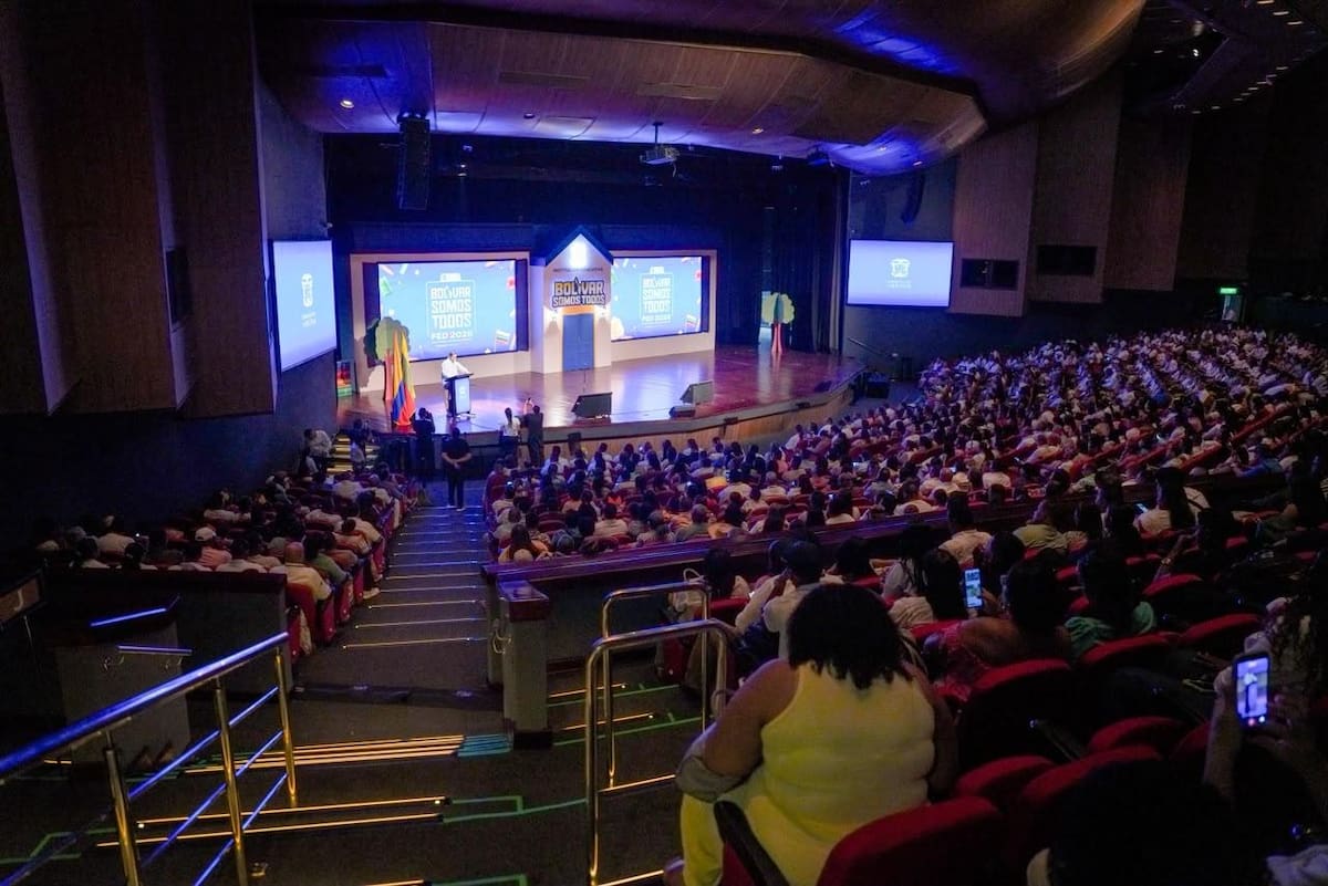 Foro Educativo Departamental de Bolívar 2026: “Bolívar Somos Todos”, realizado en el Centro de Convenciones de Cartagena. // Foto: cortesía - Gobernación
