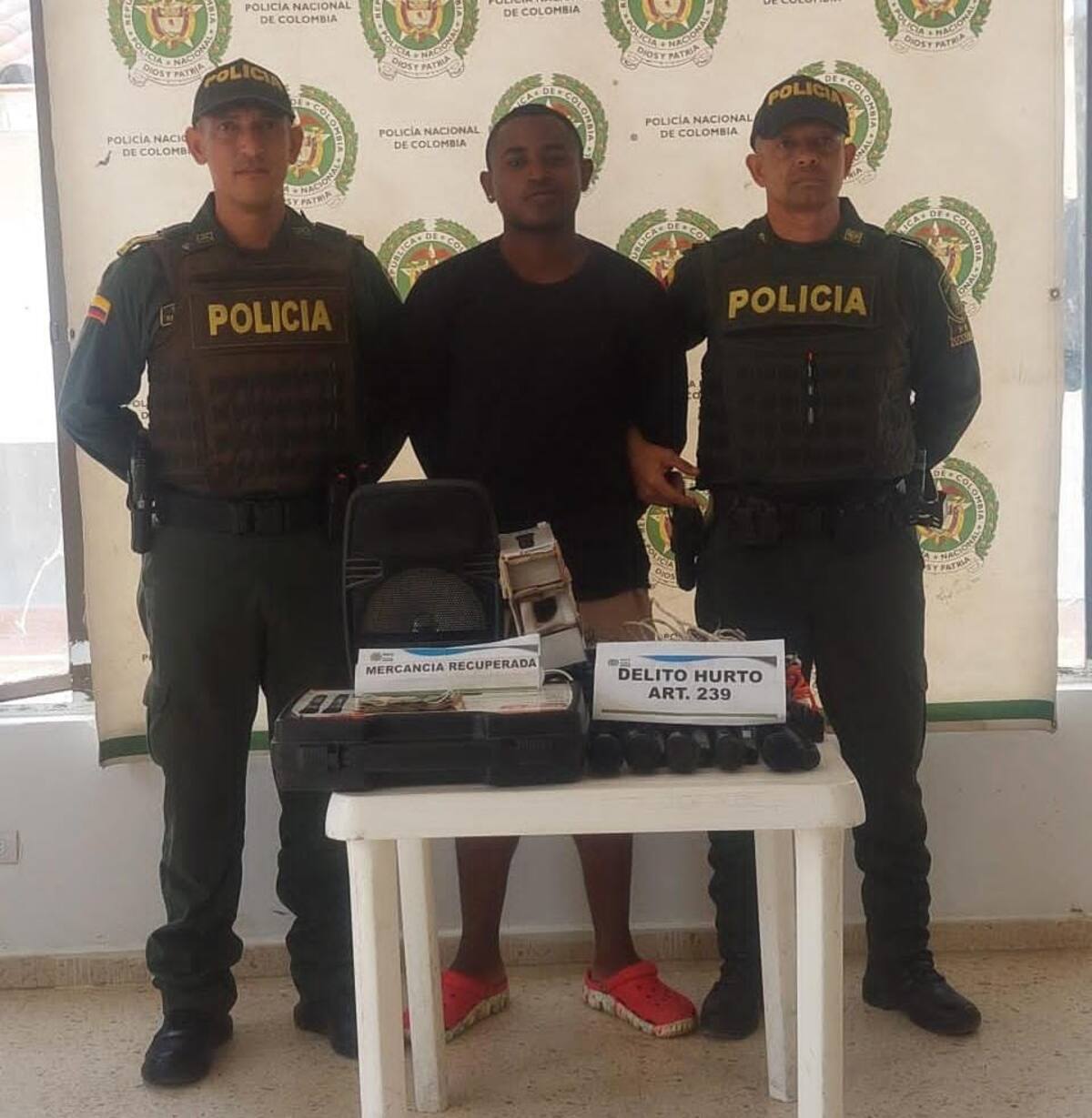 Foto suministrada por la Policía de Bolívar.