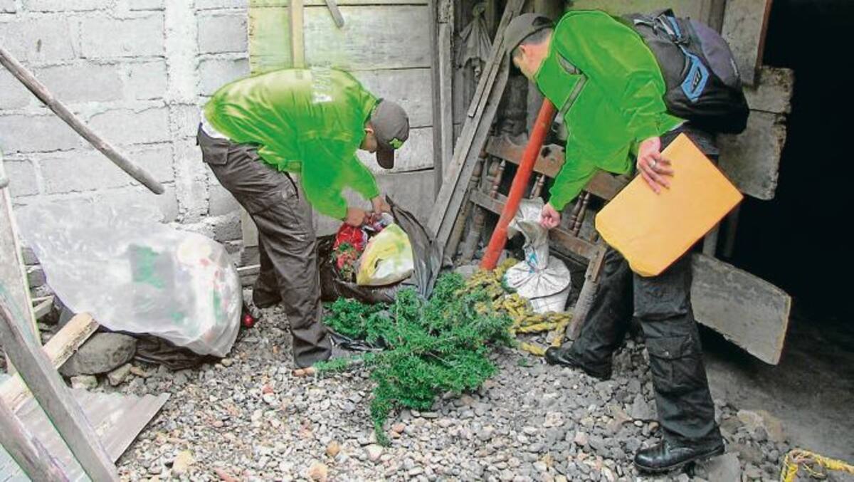 Erradicación de ollas en Montería, Córdoba. EL UNIVERSAL