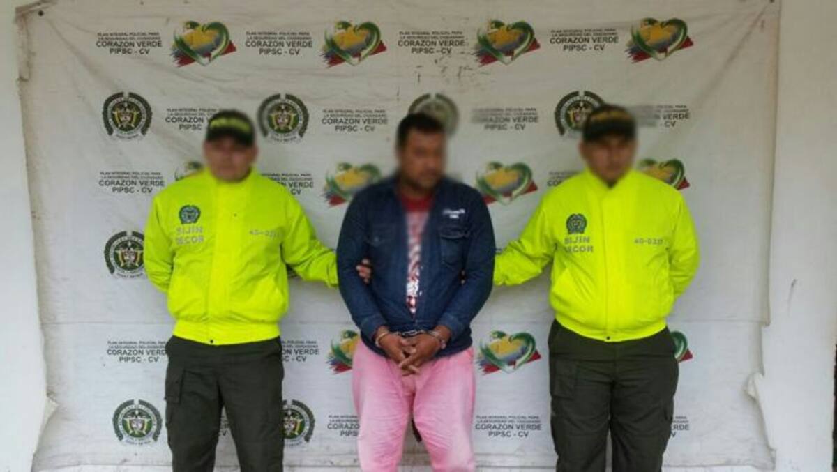 Jairo Tirado, capturado. Cortesía.