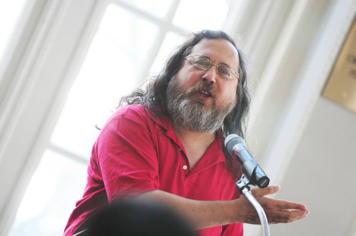 Richard Stallman, presidente de la Free Software Foundation, creador del GNU y GPL