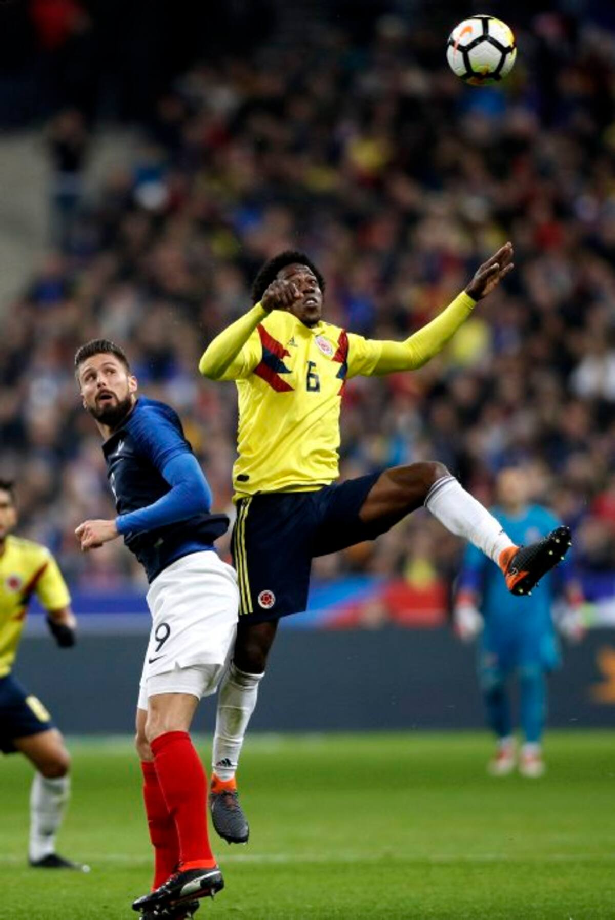 Colombia ganó el último amistoso en el que jugó contra Francia. //Foto,EFE: YOAN VALAT