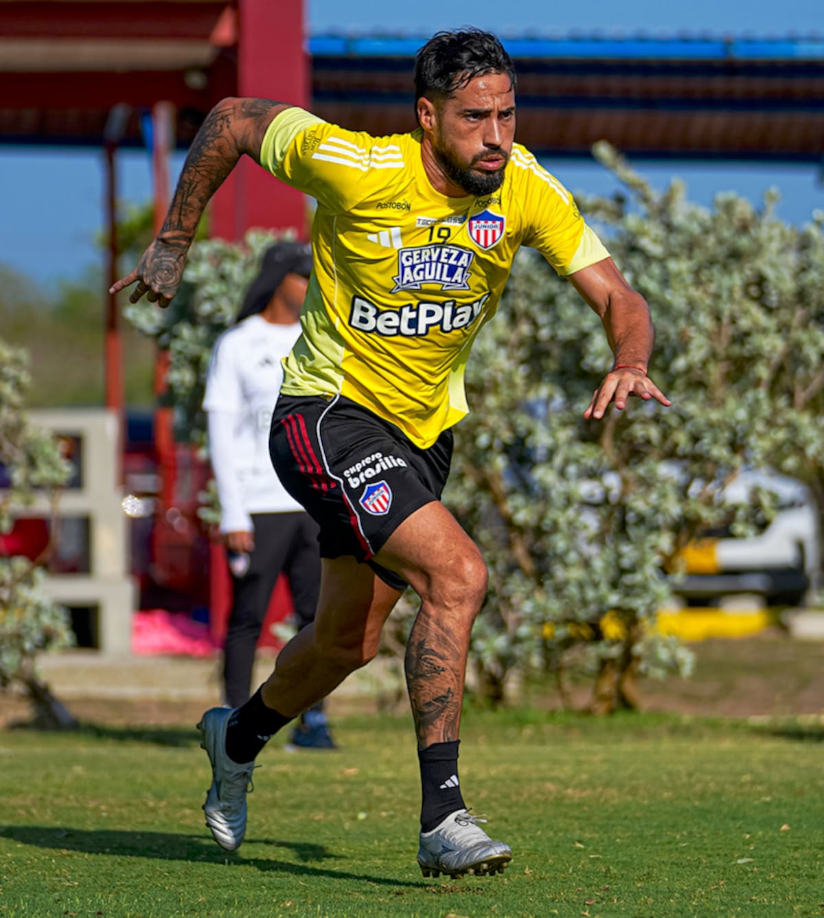 El argentino Francisco Fydriszewsk, ‘El Polaco’, durante uno de los entrenamientos con Junior de Barranquilla.//Cortesía @JuniorClubSA.