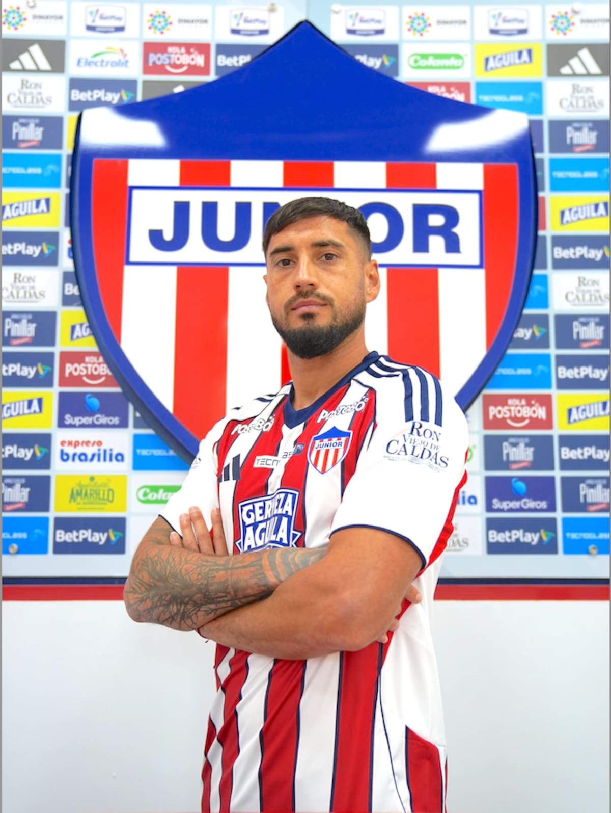 Francisco Fydriszewski espera rendir con Junior de Barranquilla, equipo con el que firmó por tres años.// Cortesía @JuniorClubSA.