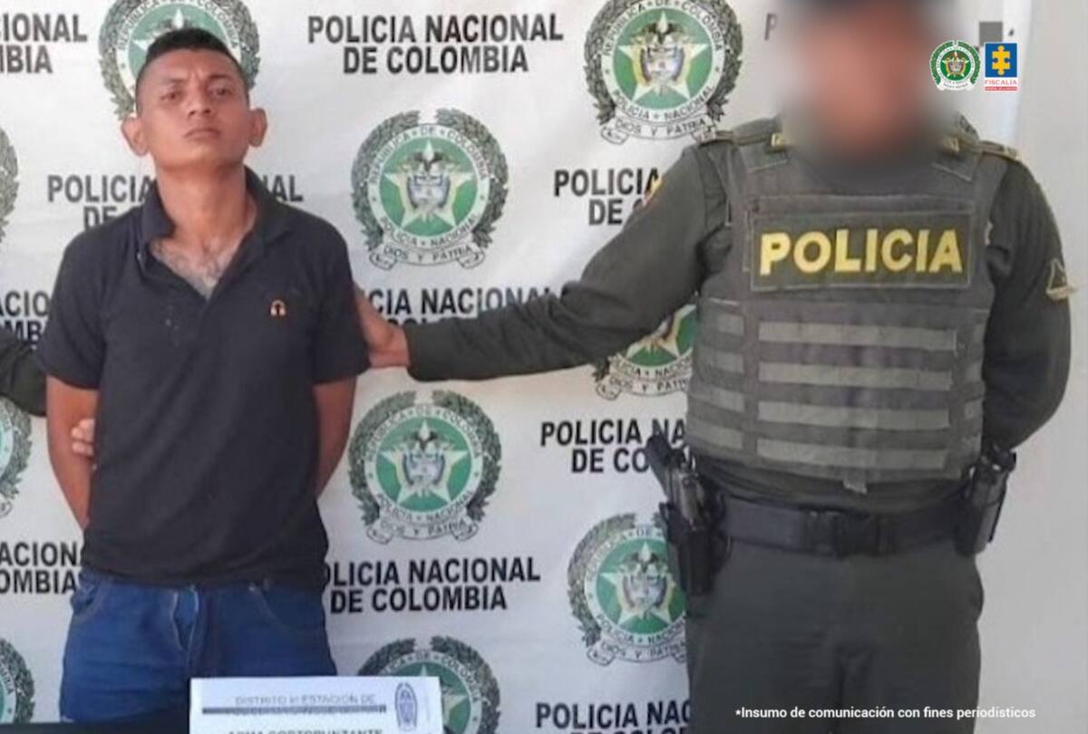 Momentos en que la Policía capturó al procesado, Francisco Javier Meza
Guerrero, luego de que presuntamente cometiera el crimen.