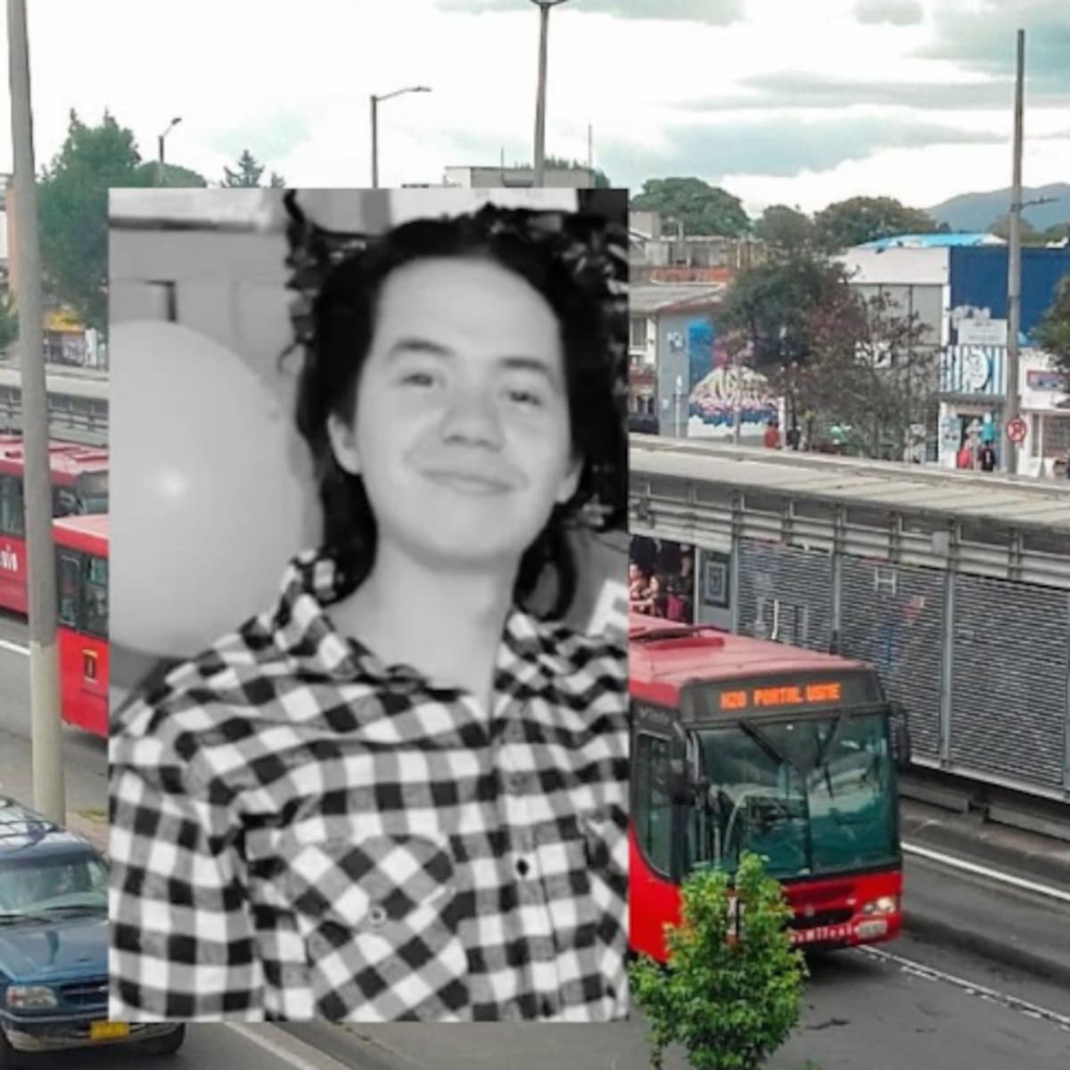 Fredy Guzmán, asesinado en una estación de Transmilenio. // Foto de redes sociales