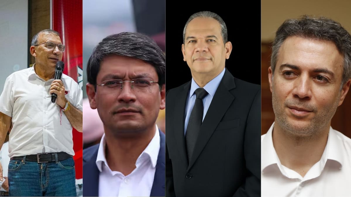 Roy Barreas, Camilo Romero, Edison Lucio Torres y Daniel Quintero, por hacen parte de la consulta Frente Por La Vida. // Fotos: Cortesías - El Universal.