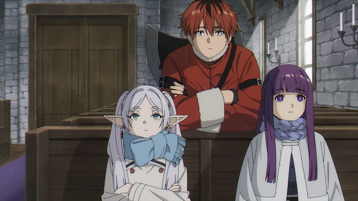 Frieren es acompañada en su nueva aventura por Stark y Fern, de quienes aprenderá muchas cosas de la vida. //Tomada de internet.