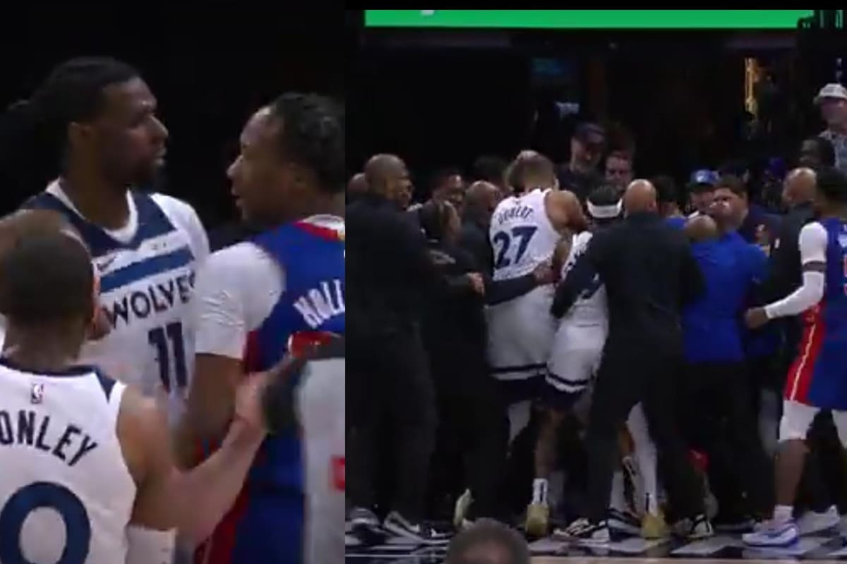Video: Batalla campal en la NBA dejó 5 jugadores expulsados