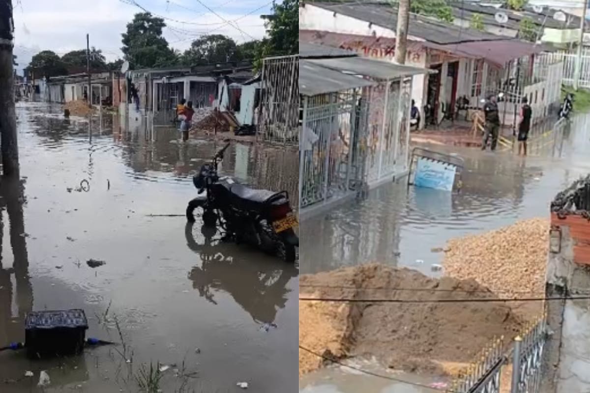 Fuertes lluvias en Cartagena provocaron inundaciones y otras emergencias