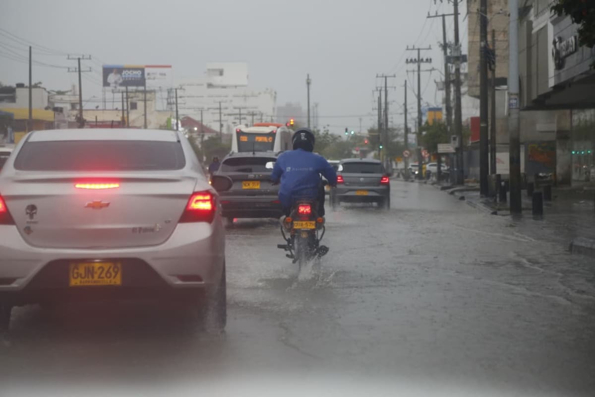 Fuertes lluvias se registran en Cartagena este 1 de febrero. // Foto: Luis Herrán - El Universal