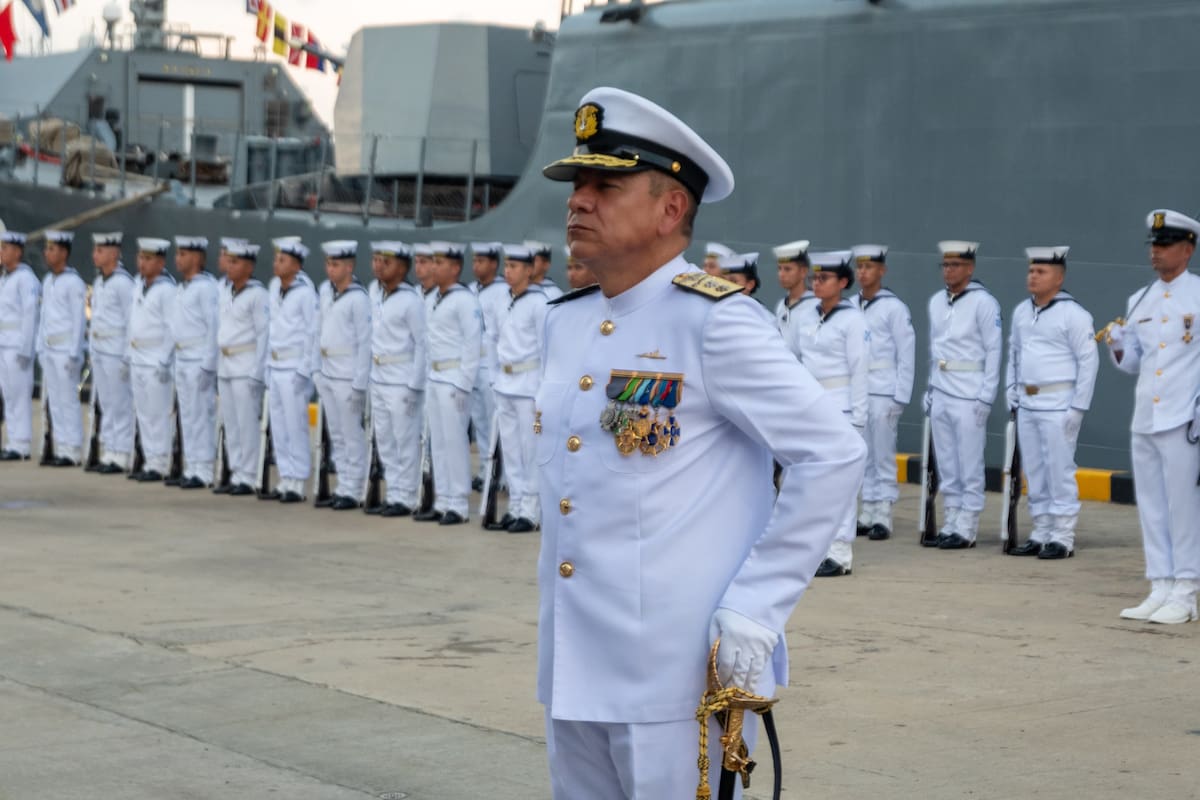 El contralmirante Carlos Hernando Oramas Maldonado, nuevo comandante de la Fuerza Naval del Caribe. // Cortesía.