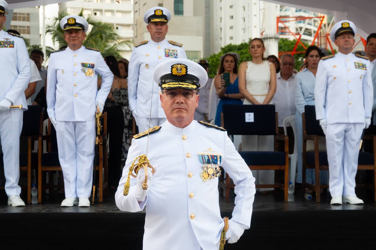 El contralmirante Carlos Hernando Oramas Maldonado, nuevo comandante de la Fuerza Naval del Caribe. // Cortesía.