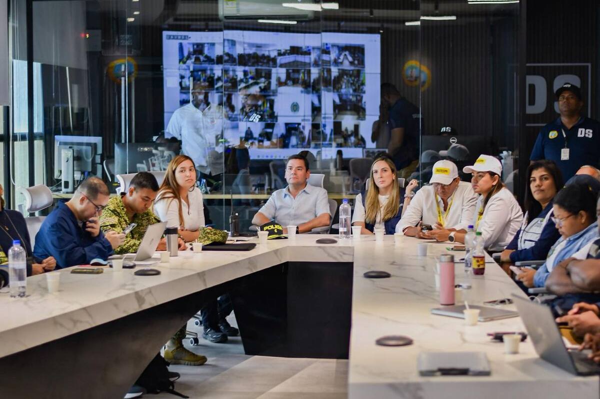 Fuerza Pública y Alcaldía garantizan jornada segura en Cartagena. // Foto: cortesía