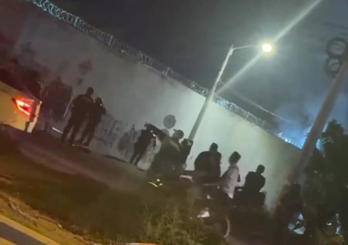 Fuga de presos del Centro Transitorio de Detención de Santa Marta. // Foto: captura de video