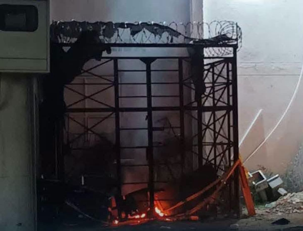 Fuga de presos del Centro Transitorio de Detención de Santa Marta. // Foto: captura de video