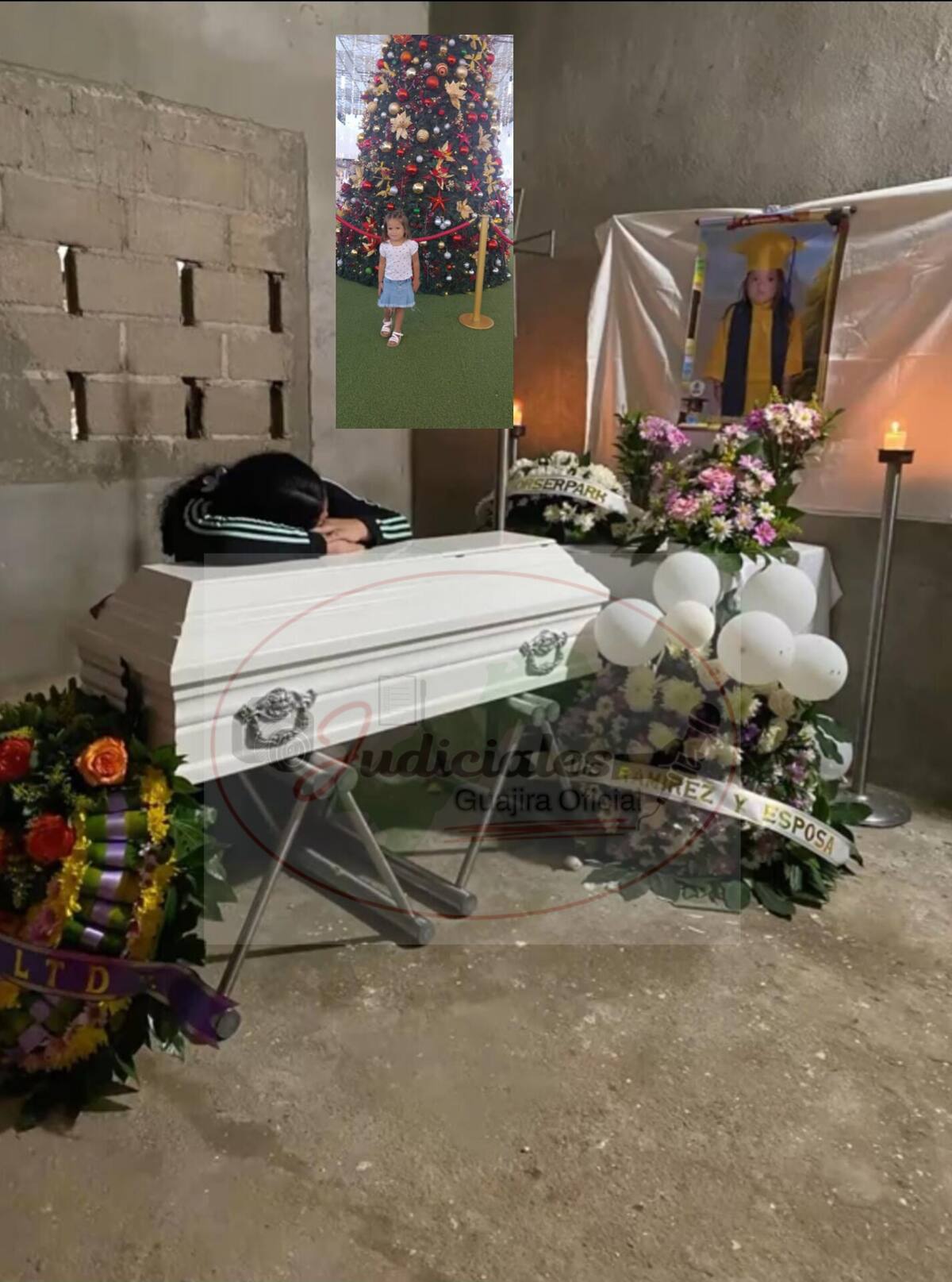 Funeral de Shelsy Navarro en Mingueo, La Guajira. // Foto: Judiciales Guajira