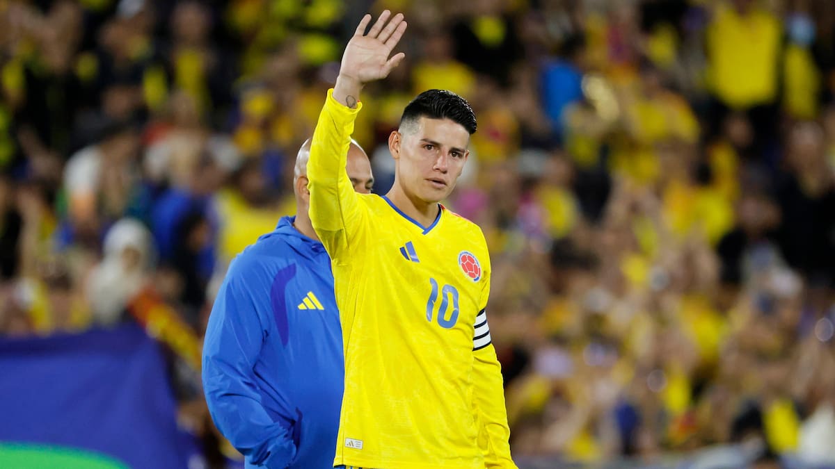 James Rodríguez se despidió de la Selección Colombia. Foto, EFE: Carlos Ortega