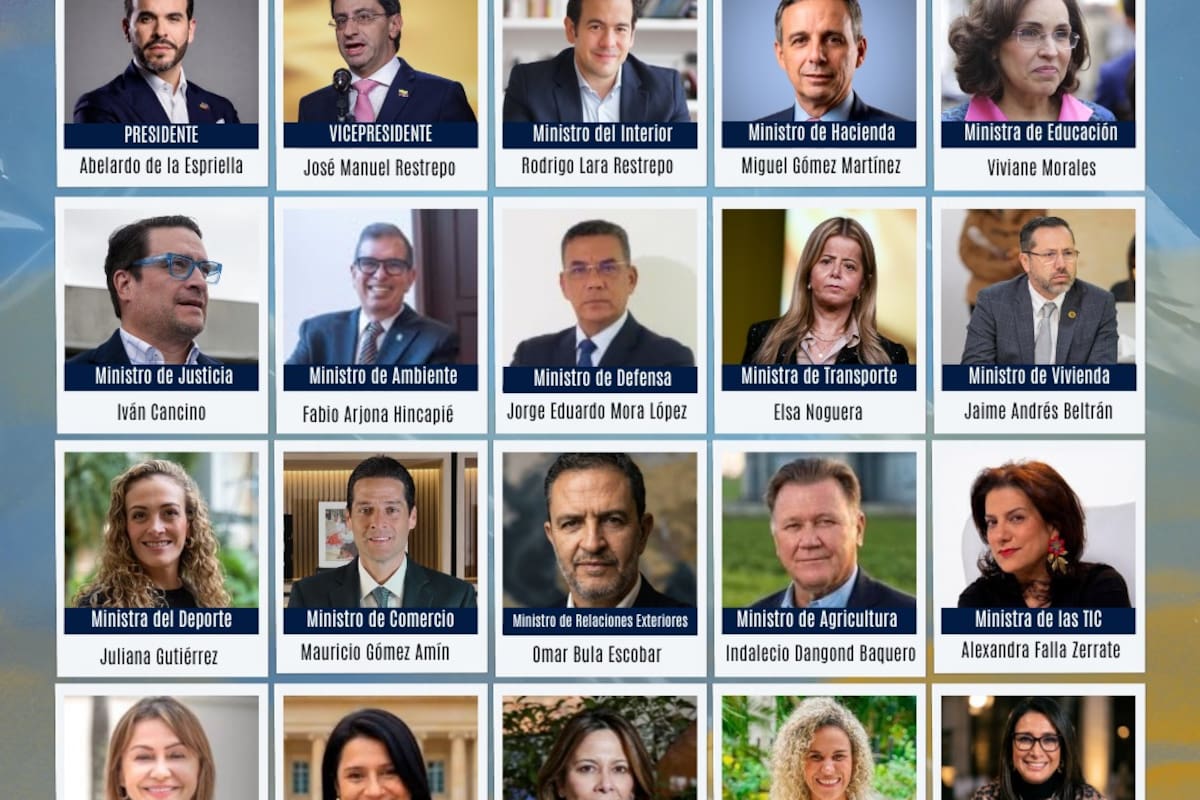 Gabinete completo de Abelardo de la Espriella: estos son los 18 ministros de su gobierno