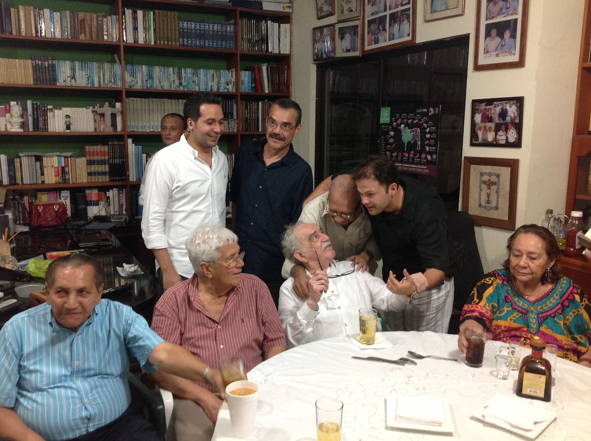 Gabo en su última parranda, con su amigo Miguel Torres Badín. // Cortesía