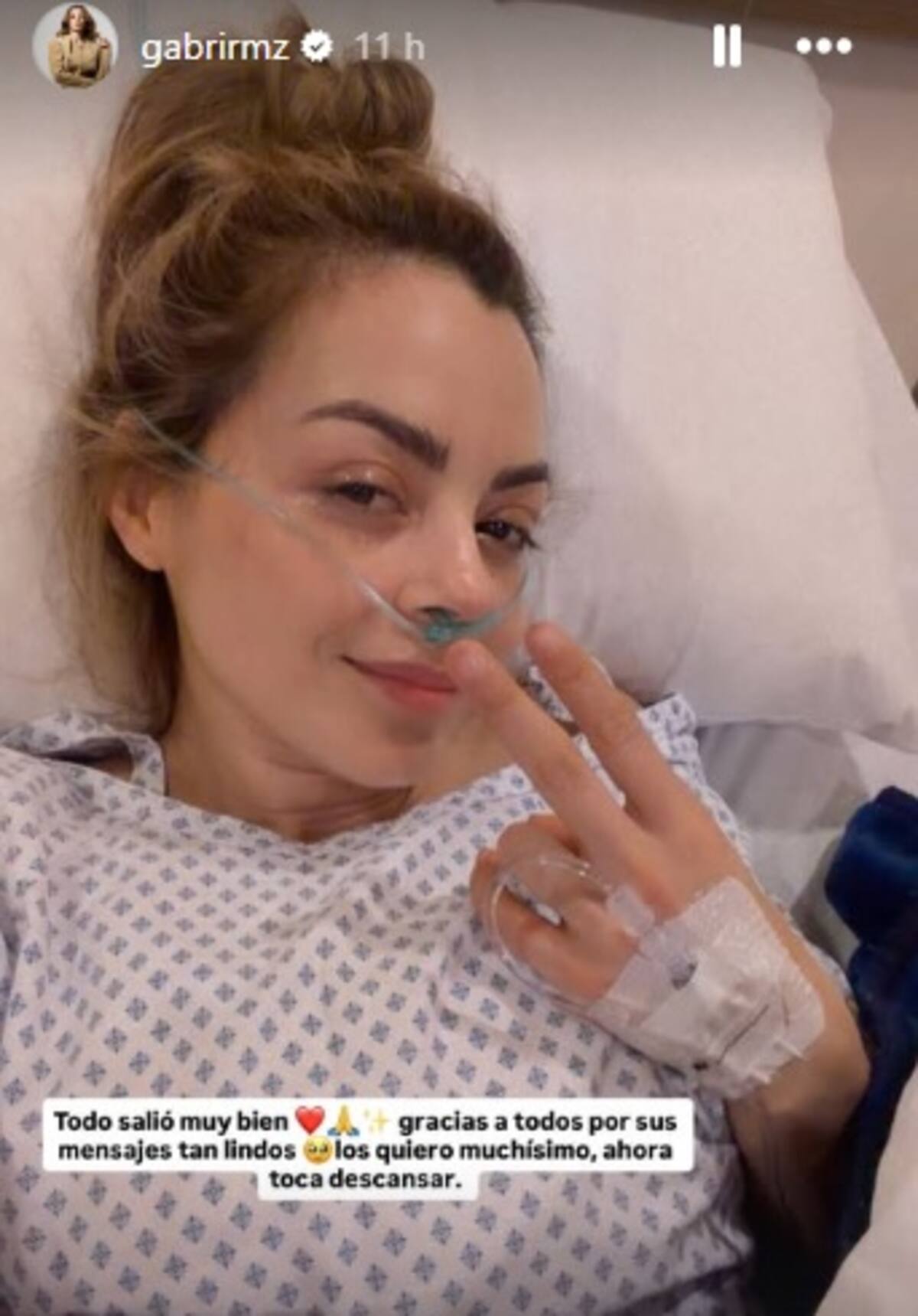 Gaby Ramírez se recupera tras emergencia médica. //Foto: IG@gabrirmz