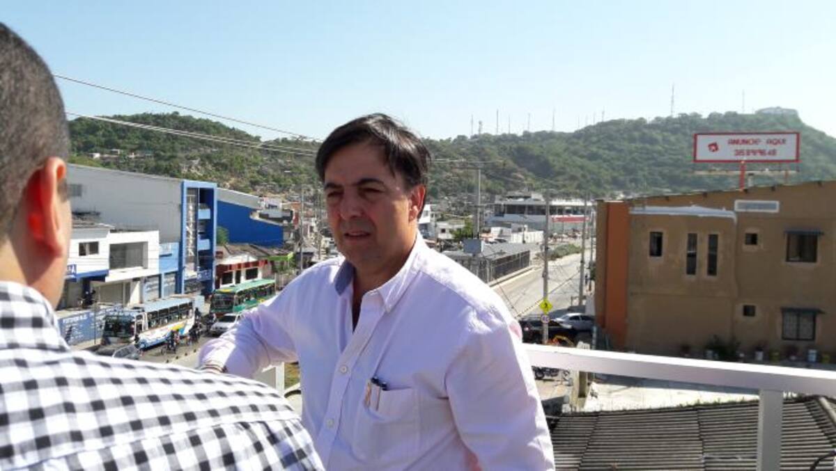 Juan Carlos Galindo, registrador nacional, en visita a la sede de la Registraduría en el Pie del Cerro. Archivo.