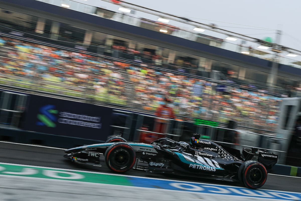 George Russell dominó en el único entrenamiento libre del GP de Singapur