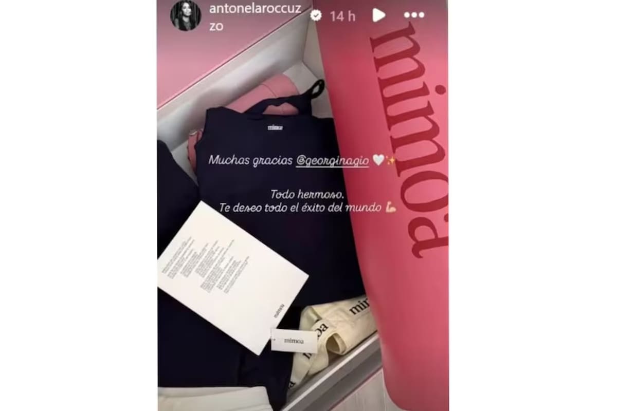El regalo de Georgina Rodríguez y Antonella Rocuzzo. //Foto: IG @antonellaroccuz.