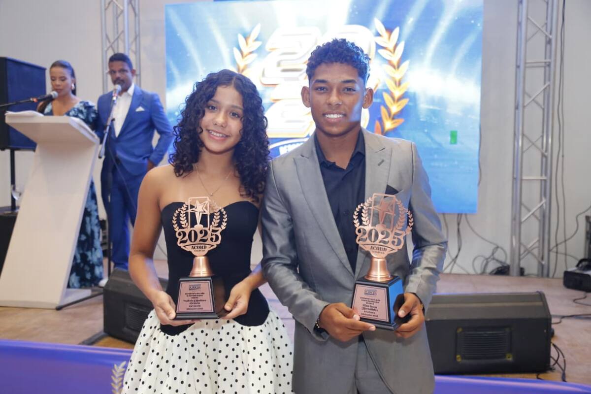 Gian Lucas Hernández e Isabella Caballero, grandes promesas del deporte local. // LUIS HERRÁN