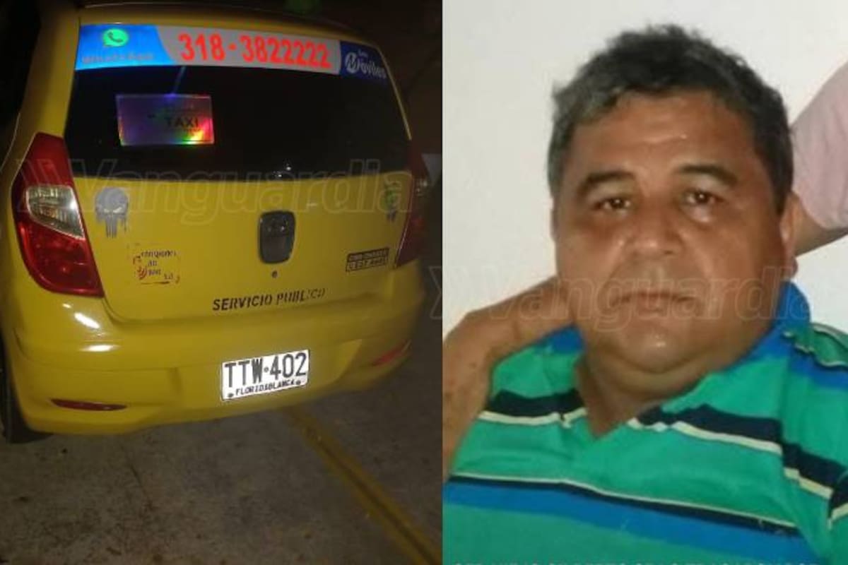 El taxista Gilberto Herreño fue asesinado a bala por su pasajero