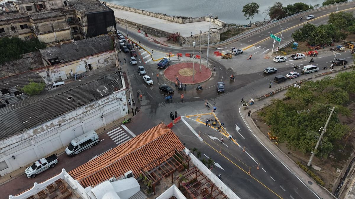 Glorieta de la Media Luna. // Foto: cortesía - Alcaldía de Cartagena