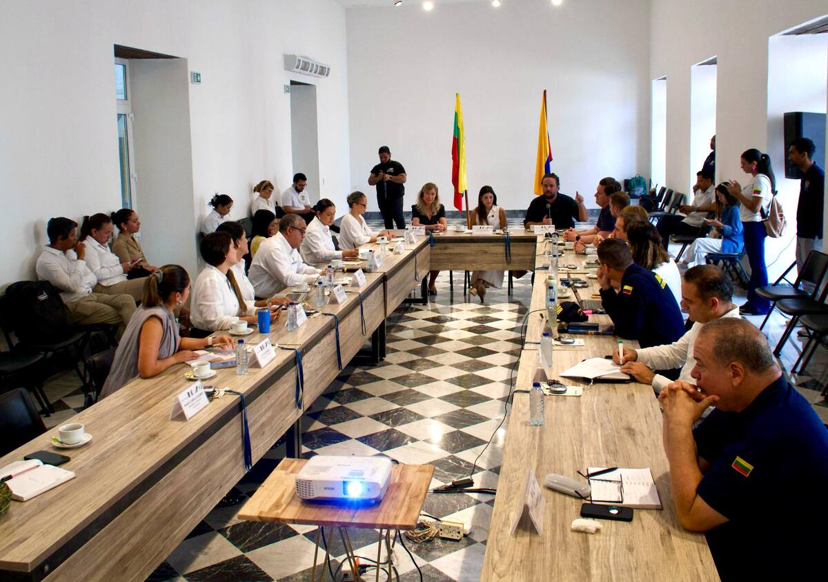 Gobernación de Bolívar lideró mesa de trabajo para finiquitar detalles sobre la navegación de cruceros por el río Magdalena. // Foto: cortesía