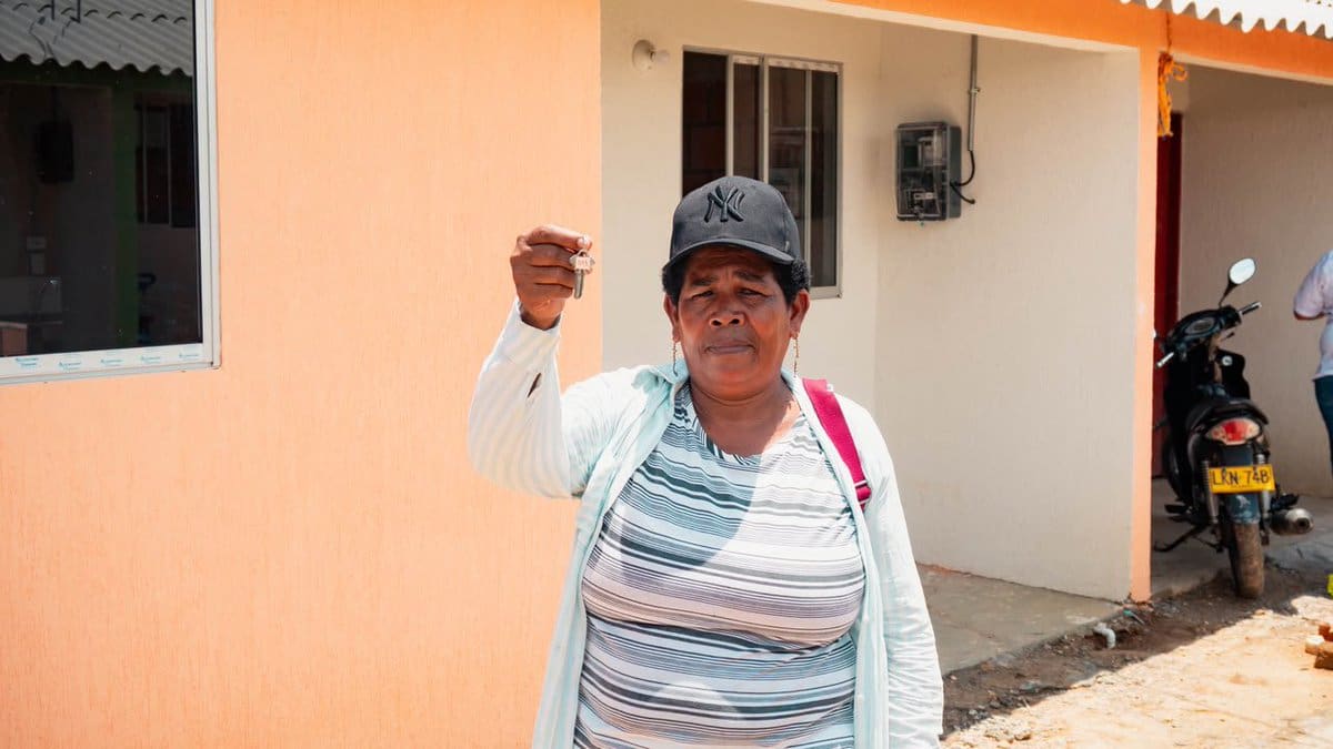 Las viviendas se entregan con servicios básicos y en condiciones dignas // Cortesía: Gobernación de Bolívar.