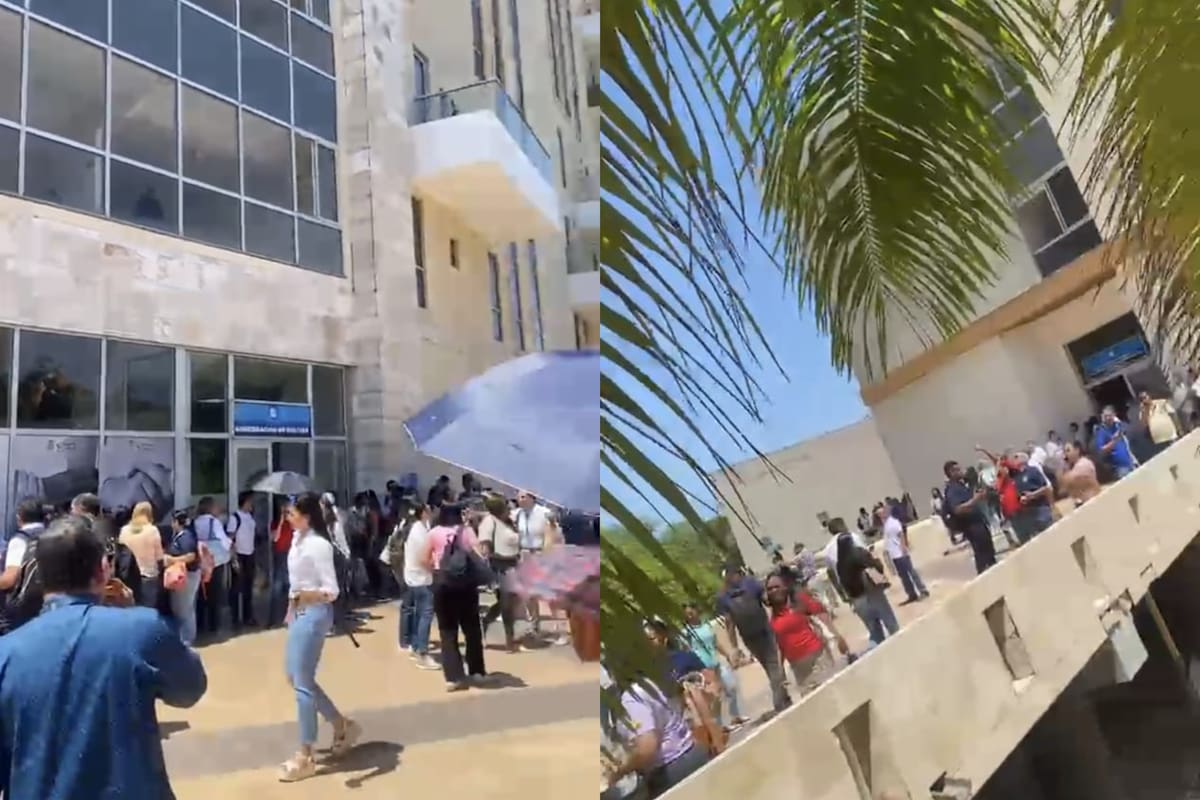 Evacuación en la Gobernación de Bolívar tras caída de cielo raso