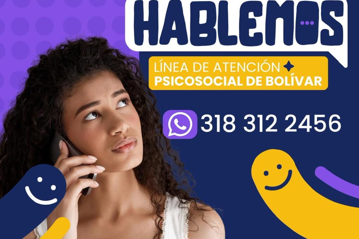 Así funcionará la nueva línea gratuita de salud mental en Bolívar