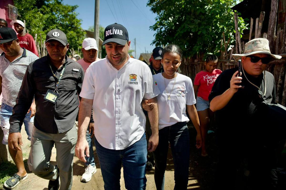 Gobernador Yamil Arana en visyta técnica. // Foto: cortesía - Gobernación de Bolívar.