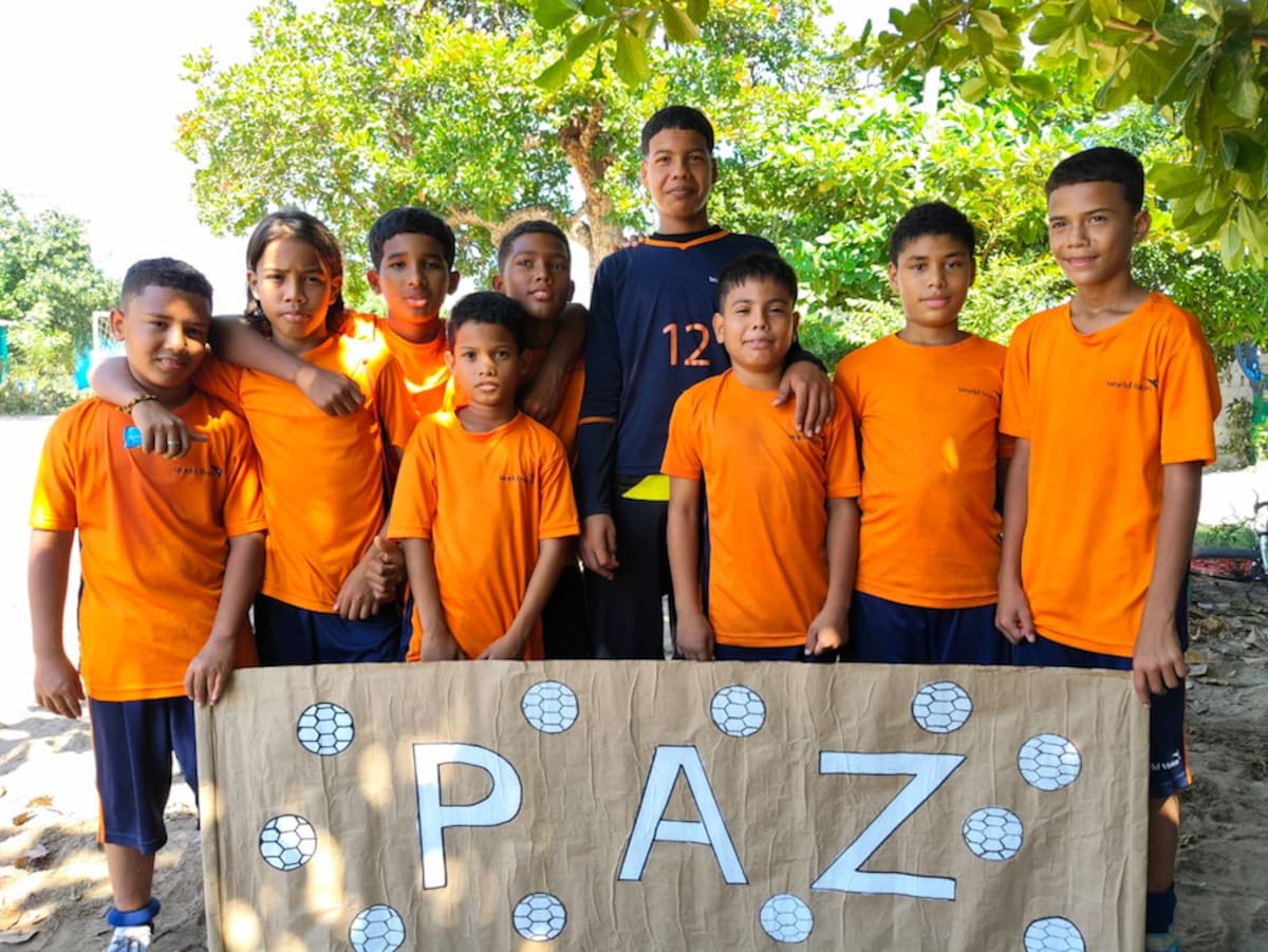 'Goles por la Paz', programa de World Vision incentiva a los niños del municipio de Soledad, Atlántico.//Cortesía World Vision.