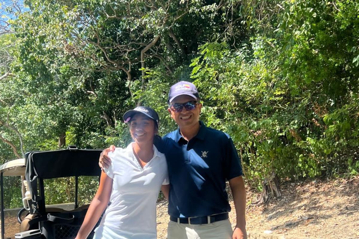 Orgullo de padre: Leonardo Contreras celebra el crecimiento de Valeria en el golf