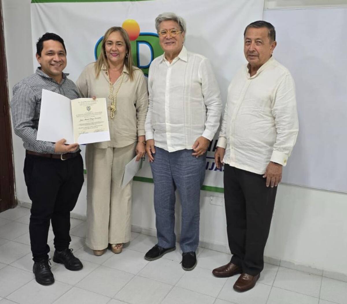 Cristian Gallego, Enith Barrios, Gabriel Rodríguez y Hernando Trujillo. //Foto: Cortesía.
