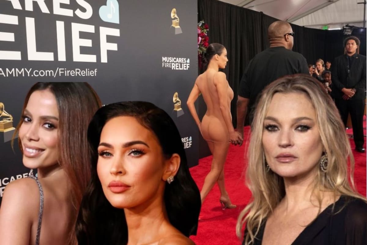 Bianca Censori y 5 famosas que posaron desnudas en la alfombra roja