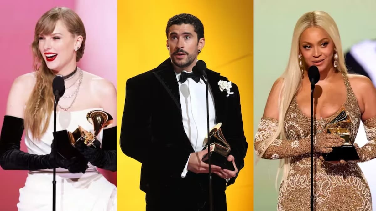 Bad Bunny, Taylor Swift y Beyoncé son los últimos 3 ganadores a 'Mejor álbum del año'. //Foto: tomada de X.