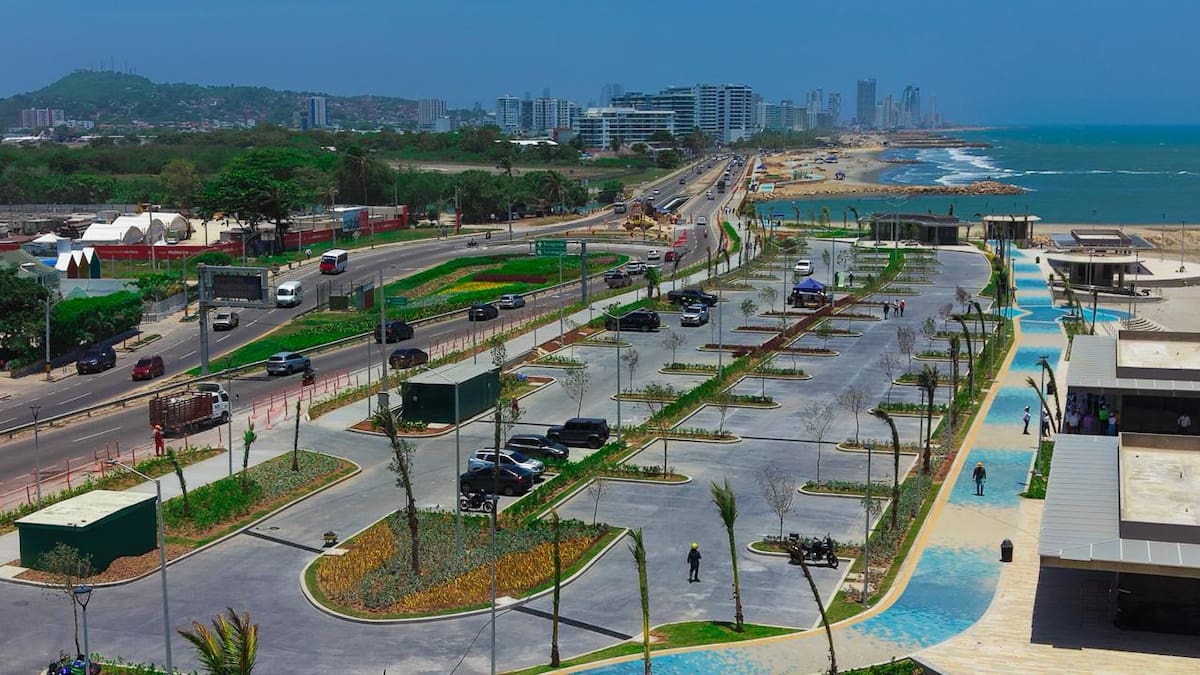 Las obras del Gran Malecón del Mar llevan un avance superior del 40 %. // Foto: Cortesía - Alcaldía de Cartagena.