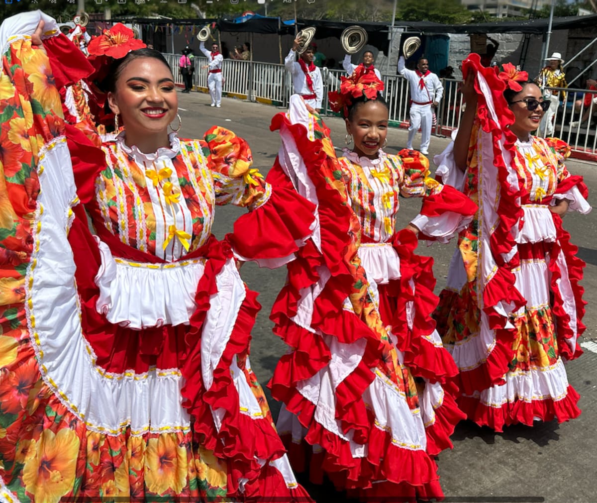 Cumbiamberas en la Gran Parada de Tradición del Carnaval de Barranquilla 2026..//Juan M. Cantillo-El Universal.