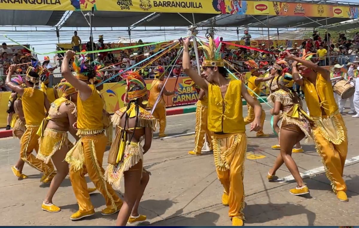 Danzas de Indios del barrio Ciudadela 20 de Julio en la Gran Parada de Tradición del Carnaval de Barranquilla 2026..//Juan M. Cantillo-El Universal.