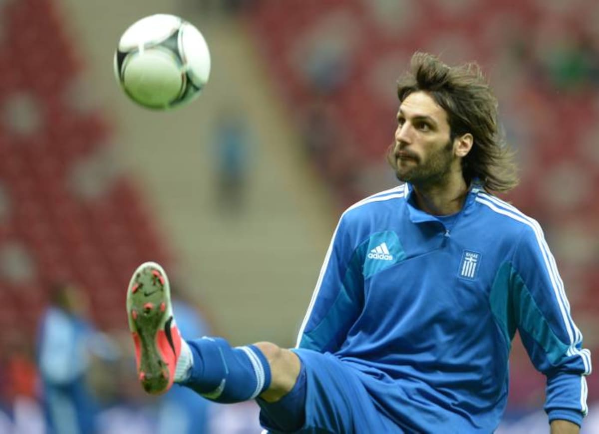 Giorgios Samaras, atacante griego. AFP